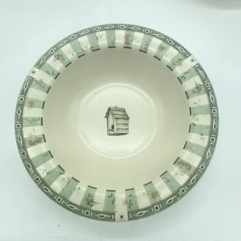 Pfaltzgraff Naturewood Deep Rimmed Soup Cereal Bowls 7 1/4